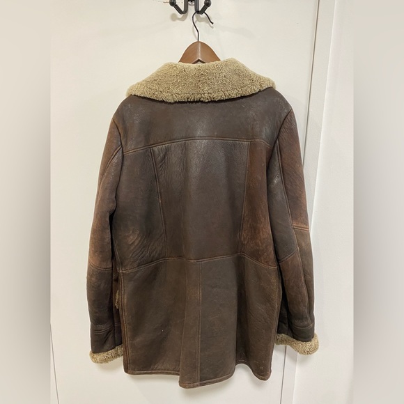 Brown leather with wool accents - Picture 2 of 2